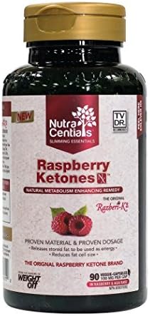NutraCentials Raspberry Ketones Nx, with Razberi-K 100mg, 90 Veggie caps - Boost Metabolism and Lose Weight