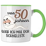 ✅ 50 GEBURTSTAG Kaffeetasse für Mann und Männer. Lustiger Spruch für Männer zum 50. Geburtstag als lustige Geschenkidee.