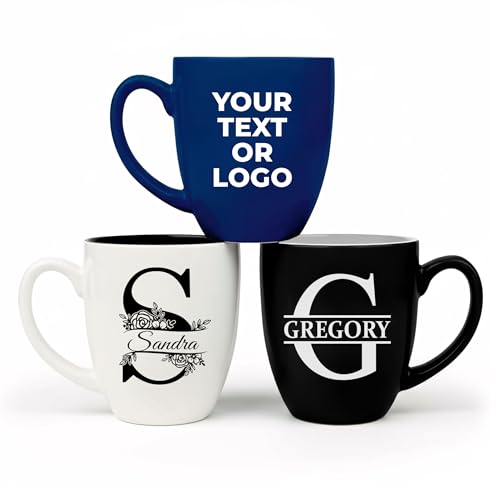 Custom Monogrammed 16oz Ceramic Coffee & Tea Mug