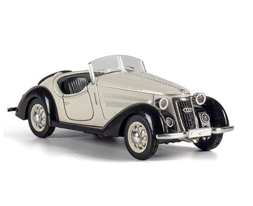 Image of SPITEN 1936 Mercedes-Benz 500 K Vintage Cars 1:32 Diecast Scale Model Alloy Metal Pull Back Toy car for Kids with Openable Doors & Light, Music Toy Vehicle for Kids - Colors as Per Stock