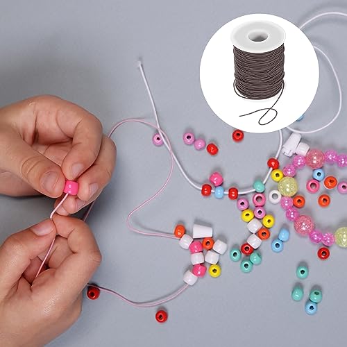 Cordon élastique de 1 mm pour assembler des bracelets ajustables en perles et colliers - 6