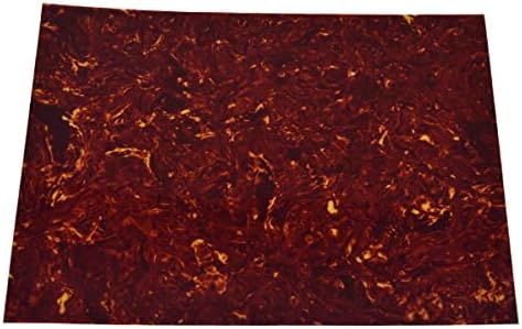 Dopro 25x20cm Acoustic Guitar Self Adhesive Scratch Plate Sheet Pickguard Material Sheet Vintage Tortoise