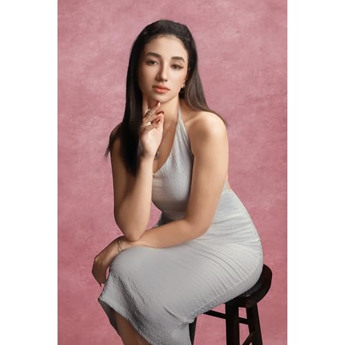 UrcTepics 6x8ft Pink Portrait Backdrop Cloth, No Stand by UrcTepics - Used condition - Image 2