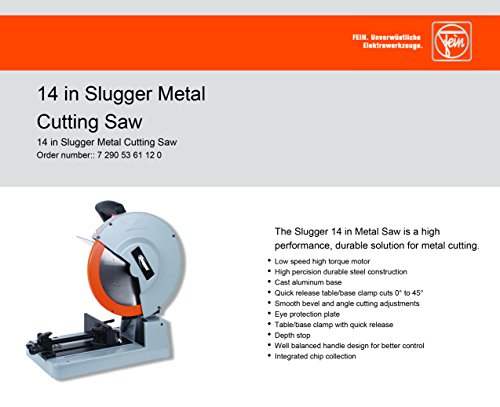 Slugger by FEIN MCCS14 Metal Cutting Saw 14in Blade Diameter - Thumbnail 6
