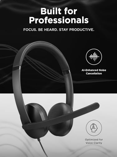 Casque Lenovo VoIP Headset 5000 – Filaire, USB Type-C, Réduction de Bruit - vue 9