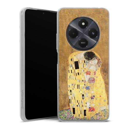 Coque silicone Xiaomi Redmi 14C souple fine et résistante motif peinture Gustav Klimt