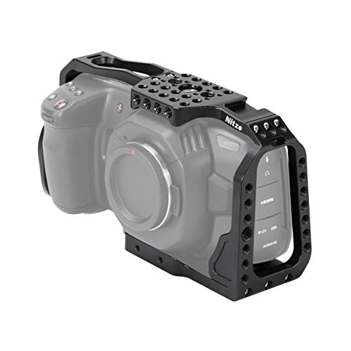 Nitze BMPCC 4K - Jaula para cámara Blackmagic Pocket Cinema 4K - TP10