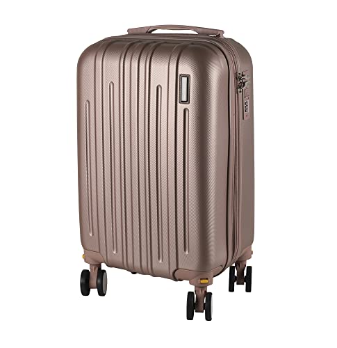 Mala de Bordo em ABS Com 4 Rodas 360 - AeroMalas Chile (Rose)