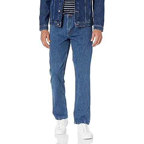 Wrangler Authentics Men's Classic Straight Fit Jean클래식 스트레이트 핏 진  Clásico Recto.جينز ستريت ليجjeans Clássico De Corte Retoklassische Jeans Mit Gerader Passform, Pacific Haze, 32W x 29L Cover
