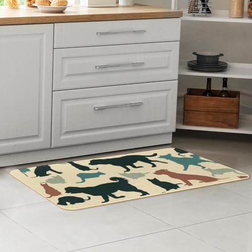Tapis de cuisine lavable animaux pour protéger le sol de la buanderie - 7