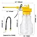 Oil Can Transparent High Pressure Oiler Lubrication Oil Can Bottle Oiling Gun with Rigid & Flex Spout Thumb Pump Tool Oiler
