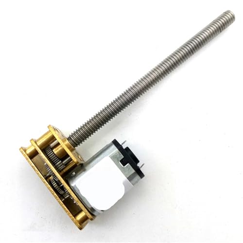 Motor de engranaje CC con eje M4 largo para un movimiento lineal preciso y estable