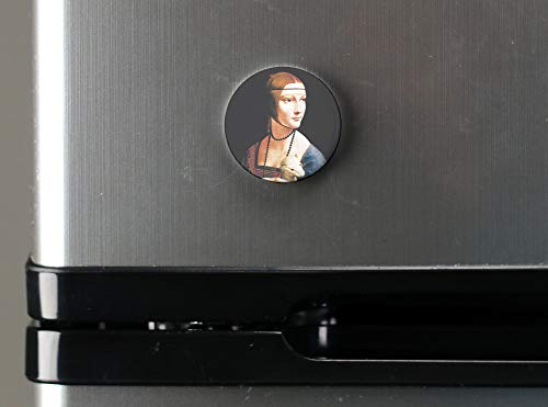 Buttonsmith Davinci Mona Lisa Magnet Set - Set Of 4 1.25" Magnets - Made In The Usa #TOP6