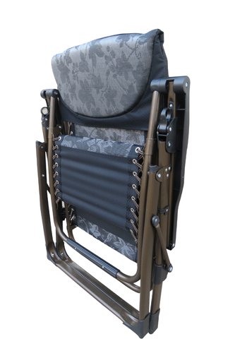 Image of AMAZE Folding Zero Gravity Reclining Chair with Easy Push Back Feature to Relax; Pool Lounger| Patio Garden | Balcony| Camping| Trekking| Outing Chair-3C Grey (with Cup Holder Tray) a
