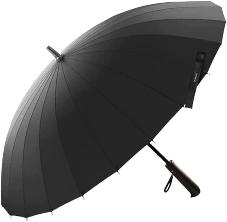 Windproof Travel Umbrella Golf Umbrella Large Size Portable Umbrella Windproof Auto Open Stick Umbrella Rainproof Canopy Vented Umbrella Stand up to Snow Storm