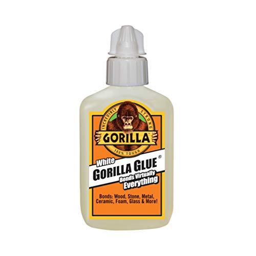 Gorilla White Gorilla Glue, Waterproof Polyurethane Glue, 2 Ounce Bottle, White, (Pack of 1)
