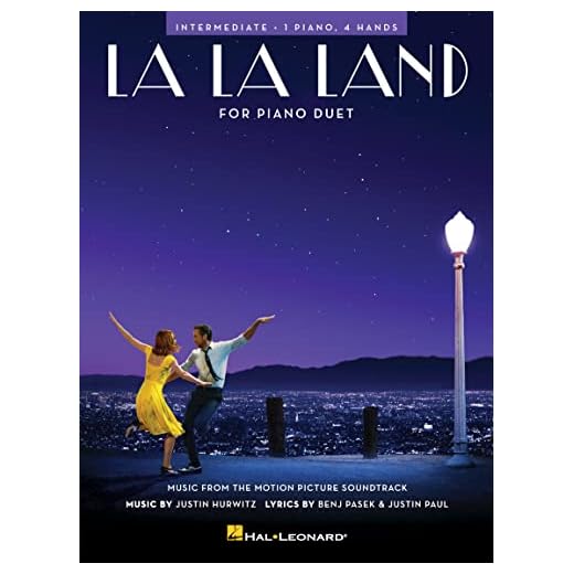 Justin hurwitz - benj pasek & justin paul : la la land - piano duet: Intermediate 1 Piano, 4 Hands (PIANO DUO)