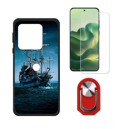 BMPNLSZ �K�p Motorola Edge 70 Fusion+�p+HD�����K���X�ɓK�����ėpTPU�P�[�X�A�V���J�Q���P�[�X�o���p�[�ی�o�b�N�P�[�X-�ɓK����9�d�x�X�N���C�u�h�~�X�N���[���v���e�N�^(6,8") + ���O���\�Ŕėp�I��360�x��]