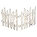 Produktbild URBNLIVING Weihnachtsbaumständer, rustikaler Holz-Schneezaun mit 30 LED-Lichtern - weiß - 2er-Set