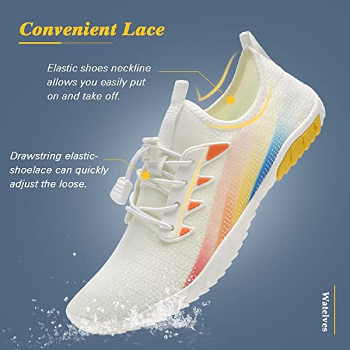 Image of WateLves Water Shoes Mens Womens Beach Swim Shoes Quick-Dry Aqua Socks Pool Shoes for Surf Yoga Water Aerobics