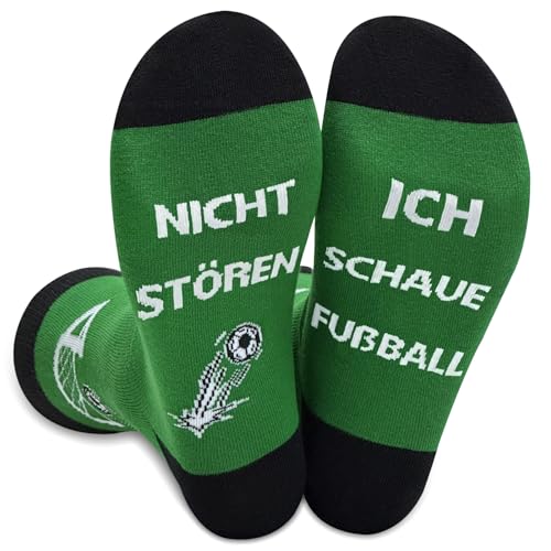 Pcuntslo Lustige Geschenke Fussball Lustige Socken Herren 43-46 NICHT...