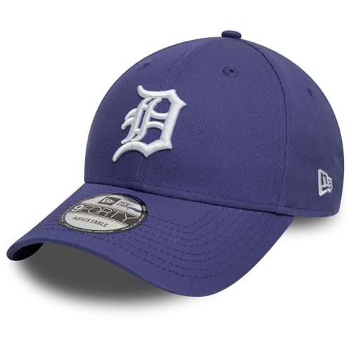 New Era Baseball Cap League Essential 9Forty Detroit Tigers Indigo Pure White