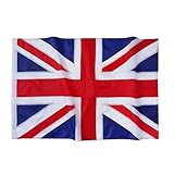 FLAGPARK 4x6 Ft British Flag United Kingdom British UK Flag - Vivid Color and Fade Proof - 210D Nylon Country Flag with Embroidered Sewn,Durable Stitched and 2 Brass Grommets Outdoor Decor