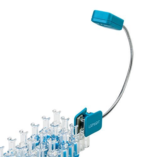 WITHit Clip On Loom Light â€“ Blue â€“ LED Light Specifically Designed to Securely Clip to Sparkle Loom & Other Loom Devices â€“ Adjustable, Lightweight, Portable - Fully Illuminates Loom