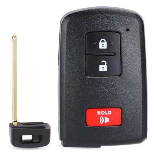 Keymall Key Fob Smart Transmitter Keyless Entry Remote Replacement for Toyota RAV4 Prius C 2013-2019 281451-0020 G Board HYQ14FBA 89904-52290 3 Buttons