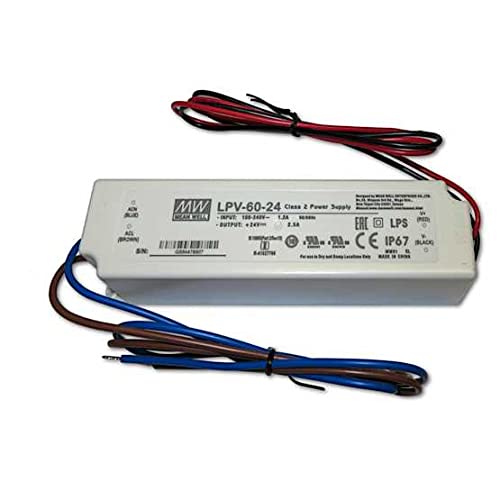 LPV-60-24 24V 60W AC/DCスイッチング電源 Amazon.co.jp: AC/DCスイッチング電源 LPV-60-24 24V DC24V 2.5A