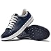 U.Ofeiy Men's Golf Shoes Professional Spikeless Leather Sneakers Non Slip Low Top Lightweight Comfort Travel Walking Shoes Blue 13