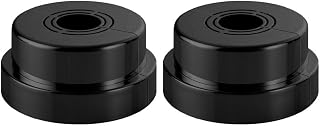 2 piezas de cubierta decorativa de grifo de pared para conector de grifo de agua de 1/2 pulgada 3/4 pulgadas accesorio de ducha (negro)