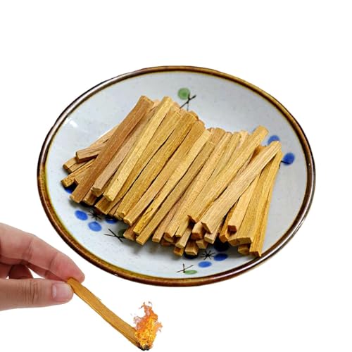 Varillas de sándalo, varillas de incienso de sándalo natural, lavanda de incienso, varillas de incienso aromático, varillas de madera de incienso budista, aire purificado para mediación, yoga,