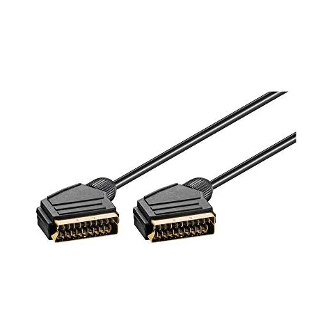 Goobay 50121 Scart Kabel / Audio-/Videokabel / Scartstecker (21-Pin) auf Scartstecker (21-Pin) / Vergoldet / 1,5 Meter Cover