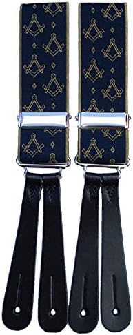 Clermont Direct Masonic Leather End Braces