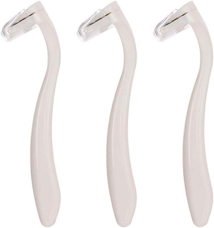 jojofuny 3pcs Women Shaving Razors Disposable Privates Hair Shaver Armpit and Leg Hair Removal Portable Intimate Razor for Sensitive Skin