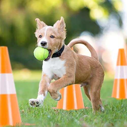 Relaxdays Set 18 Conos Señalización, Fútbol, Entrenamiento Perros, Pilones Tráfico 30 cm, Pivotes Reflectantes, Naranja - imagen 5