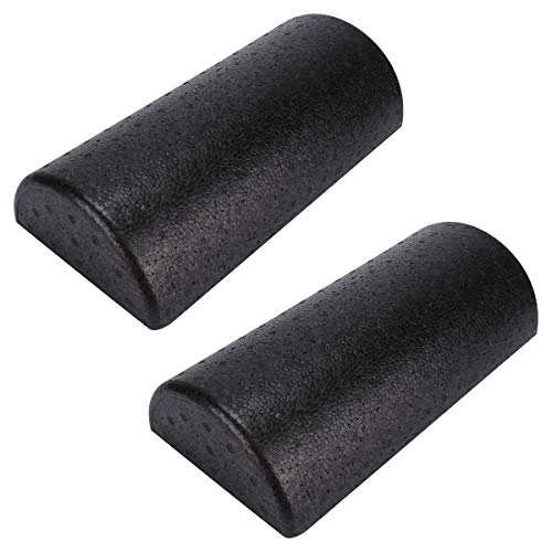Abaodam Rolo cilíndrico de coluna de ioga de alta densidade, 2 peças
