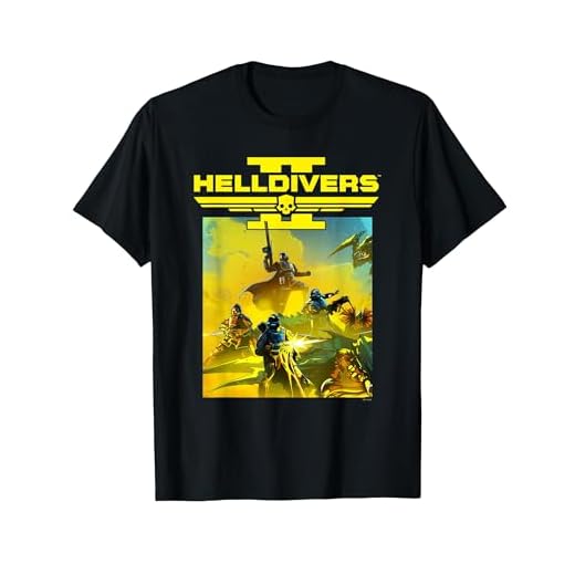Helldivers 2 Sony Playstation Video Game Group Key Art T-Shirt