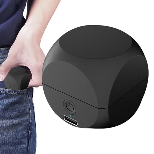 Sghtil Mini Rasoio Elettrico - Trimmer Barba Da Viaggio | Rasoio Da Viaggio Per Barba Ricaricabile A Forma Di Dado Per La Casa