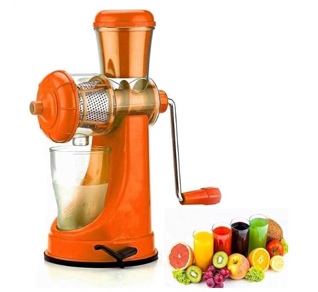 Portable Hand Press Cold Press Fruit Juicer Machine with Vacuum Base Lock and Strainer Glass for Orange, Mosambi & Pomegranate-image-27