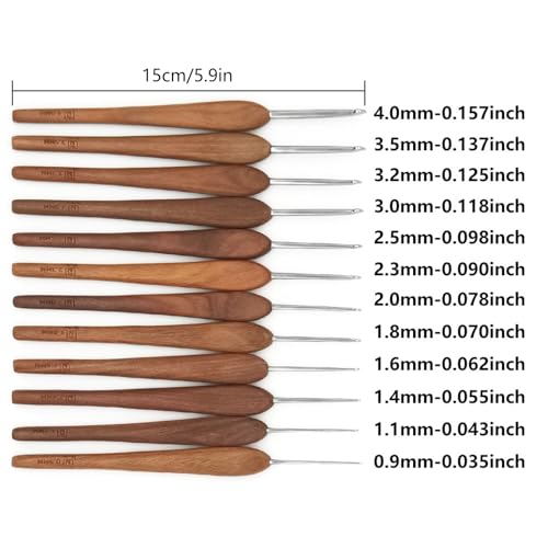 Crochet de crochet de poignée ergonomique 12pc en aluminium et plastique souple - 8