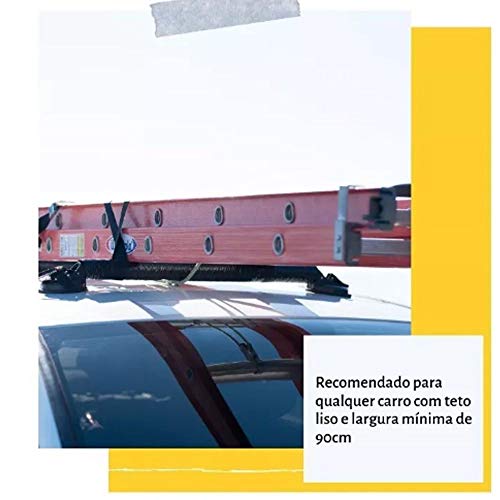 Rack de ventosa Santo Rack TOP com Backup de Segurança para Escadas Pranchas e Caiaques