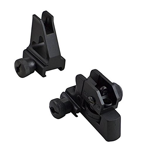 Sniper Front High Profile Sight and Rear Iron Sight Combo Set for Pica tinny Rail System