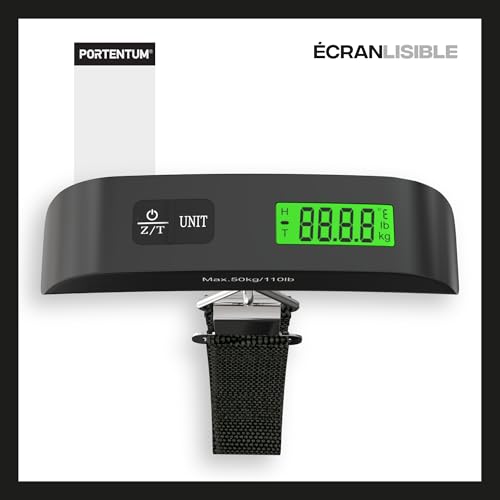Pese Bagage Voyage Numerique : PORTENTUM Pese bagage digital avec écran LCD – Jusqu’à 50 kg – V... – Image 6