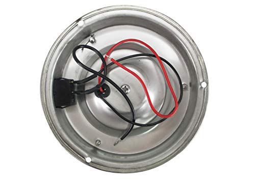 Pactrade Marine Boat Cool White Led Dome Light Stainless Steel Beautiful Accent With Rocker Switch, 4-3/8 Inch Dia - 3'' Lens #TOP4