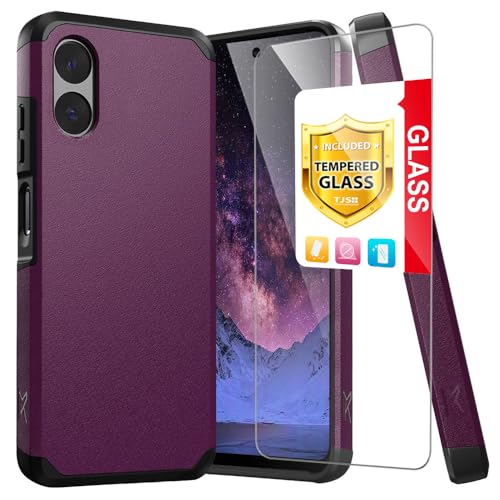 Coque Motorola Moto G Play 2024 antichoc violette verre trempé TJS protection robuste