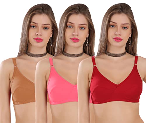 Image of Strowberry Women's Cotton Non-Padded Wire Free Full Coverage Bra