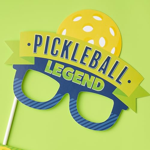 Big Dot of Happiness Let’s Rally - Pickleball Glasses - Paper Card Stock Birthday or Retirement Party Photo Booth Props Kit - 10 Count - Image 2