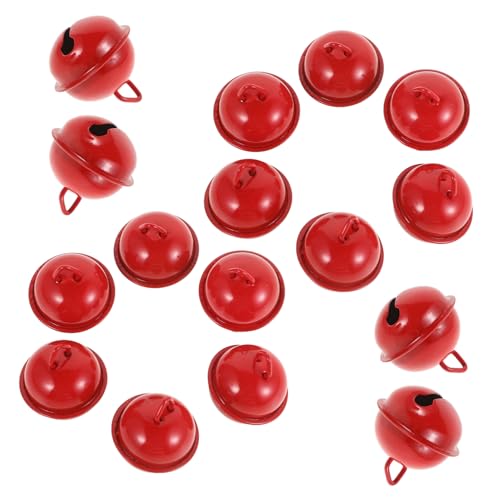 MAGICLULU 100Pcs Christmas Bells Jewelry Accessories Bright Red Decoration Bells for Holiday Crafts Crafting Supplies for Wreaths Present Packaging